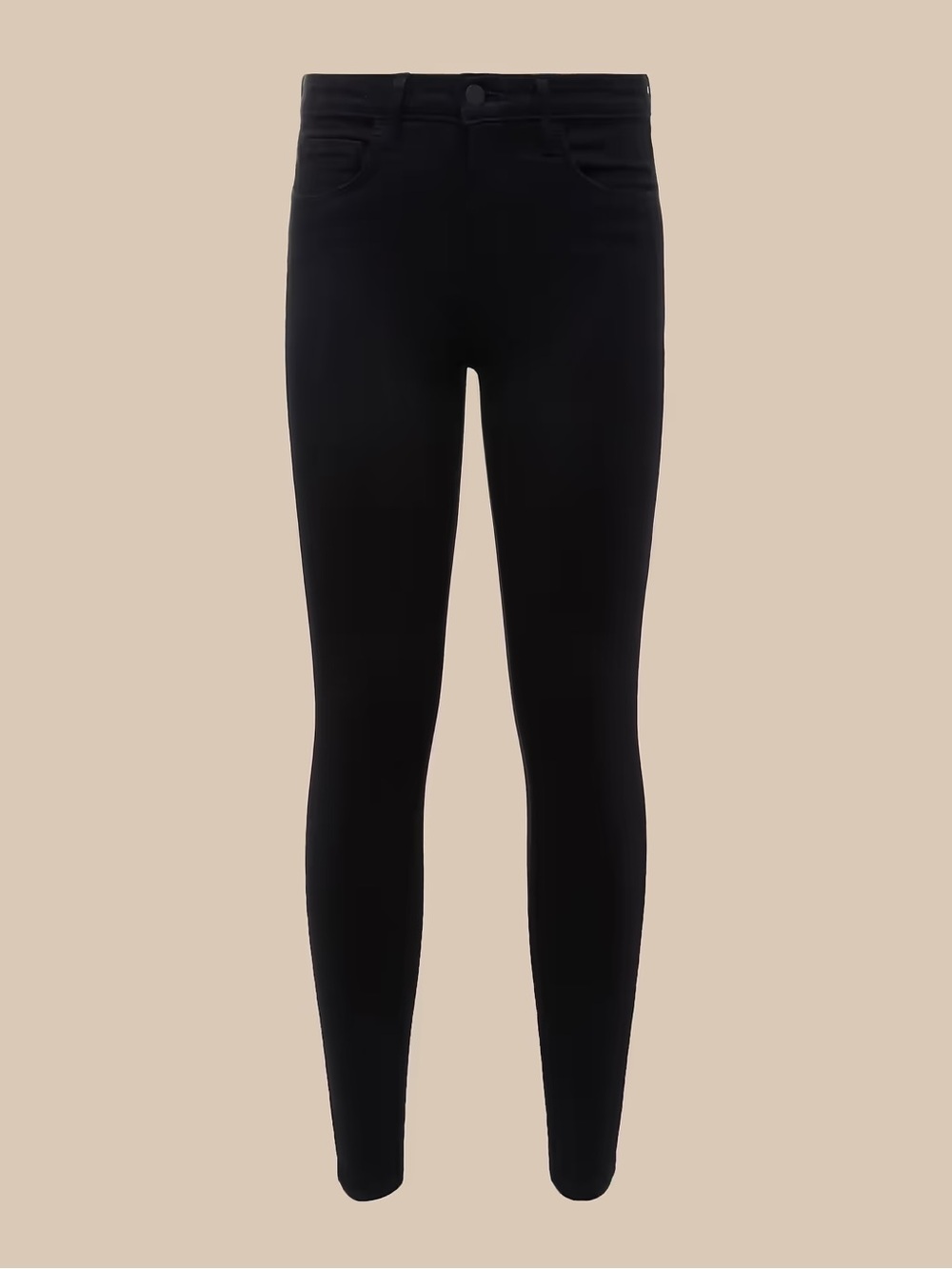 L’AGENCE Womens Marguerite High Rise Skinny Jeans Super Stretch Black Size 25 - Picture 6 of 8